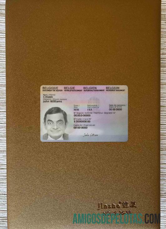 Cartão de Residência na Bélgica, 2021 Presente Photolook FRONT modelo